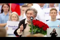 Wanda Traczyk-Stawska przemawiała na prezydenckim wiecu Rafała Trzaskowskiego