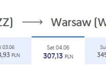 ceny lotów Szczecin->Warszawa
