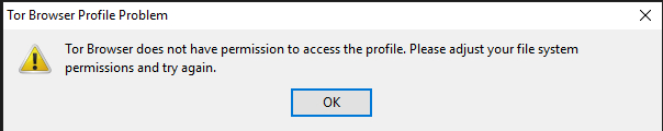 tor browser нет разрешения на доступ к профилю попасть на гидру