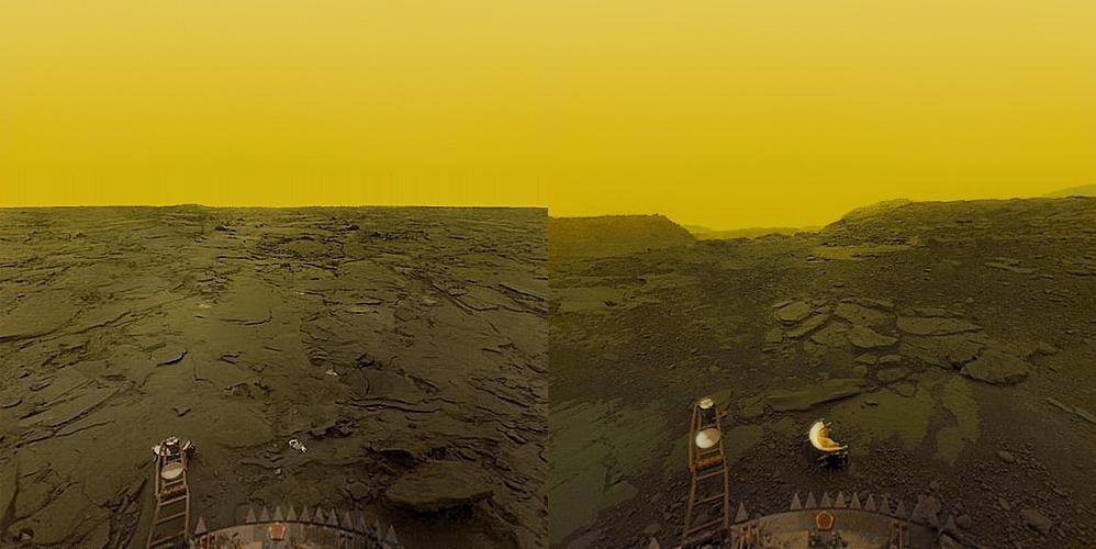 Zdjęcia powierzchni Wenus wykonane przez rosyjską sondę Wenera 13