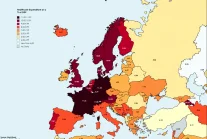 Wydatki krajow europejskich na opieke medyczna (publiczna + prywatna) jako % PKB