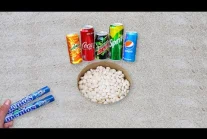 Coca Cola, Pepsi, Sprite, Mountain Dew i Mirinda vs Mentos pod ziemią