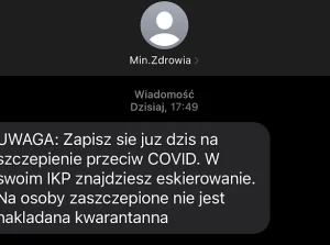 SMS z Ministerstwa