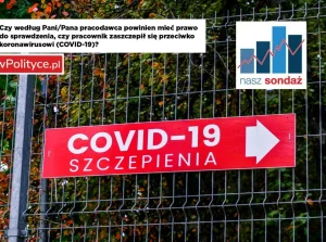 SONDAŻ - Polacy przeciwko możliwości kontroli przez pracodawce szczepień