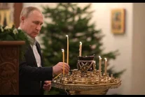 Dziwne zachowanie Putina podczas nabożeństwa