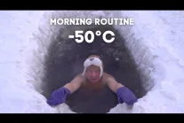 Poranna kąpiel orzeźwiająca przy -50°C w Jakucku