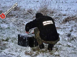 Granica: Dron z Białorusi zbombardował papierosami pole pod Sławatyczami