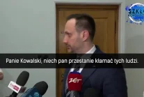 Janusz Kowalski przyłapany na kłamstwie