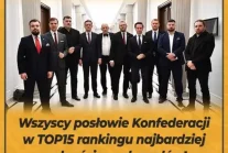 Ranking najbardziej wolnościowych posłów IX kadencji Sejmu RP.