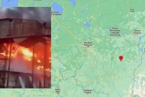 Gigantyczny pożar w Rosji. Magazyn z żywnością w ogniu
