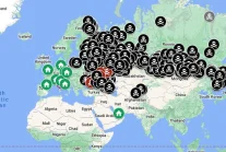 Mapa zamieszkania rosyjskich orków, którzy zginęli na Ukrainie
