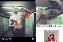 Rosyjski dziennikarz z faszystowskimi i nazistowskimi tatuażami w państwowej tv