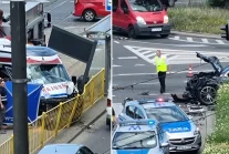 Tragiczny wypadek w Szczecinie. Ambulans wjechał w przystanek