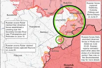 ISW: Siły rosyjskie kontynuują natarcie w kierunku Lisiczańska