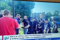 PiSowska policja potraktowała pikietujących w Inowrocławiu gazem pieprzowym