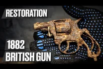 renowacja rewolweru , 1882 British Bulldog Revolver - znaleziony w ziemi