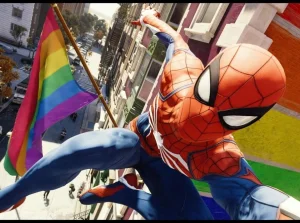 Modderzy usunęli wszystkie tęczowe flagi ze Spider-Man Remastered. Mod usunięto.