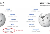Polski po latach zniknął ze strony głównej Wikipedii