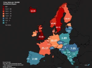 Statystyki gwałtów w Europie